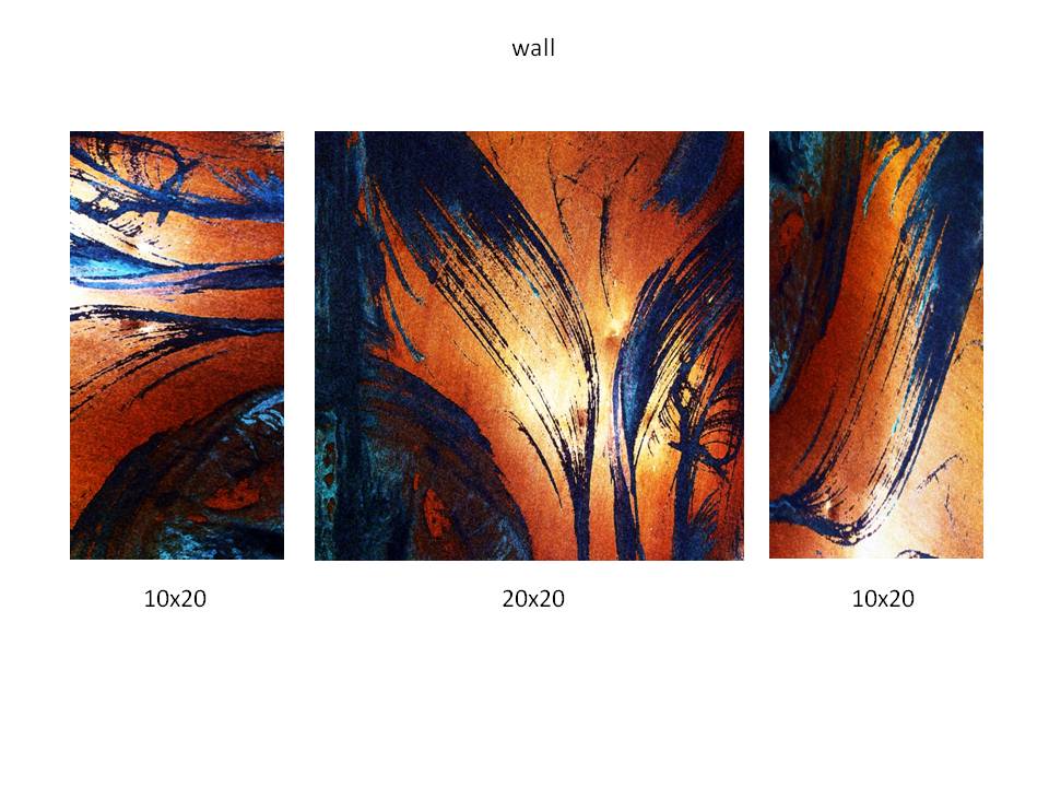 Metal Scratches - a series of three digital art images