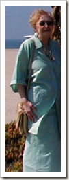 Joan at our wedding in 2002         